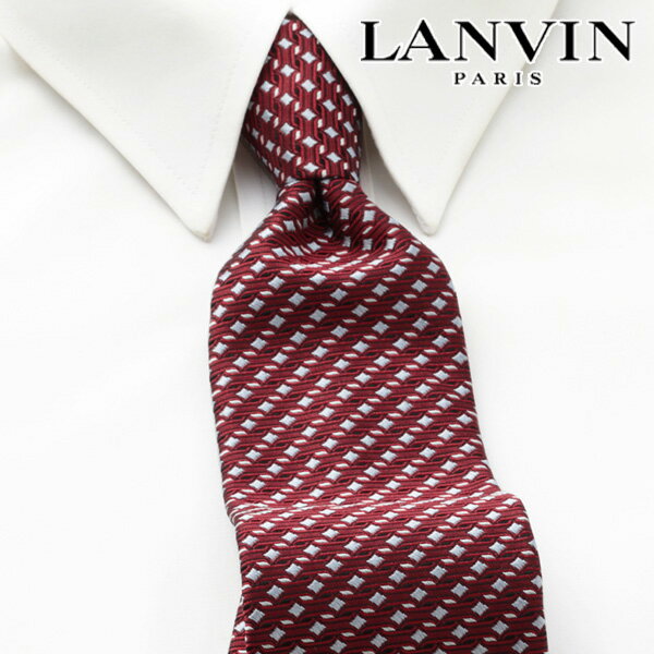 [レビュー特典][土日祝も発送] ランバン LANVIN ネクタイ LVJ-234（レッド）[ブランドネクタイ メンズ おしゃれ 新作 結婚式 新社会人 ..