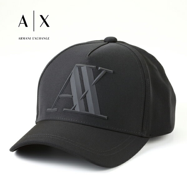 2021春夏モデル[アルマーニエクスチェンジ]【9,800円→8,600円】ARMANI EXCHANGE キャップ（ブラック）セール AX-016 【ブランド シンプル ロゴ 帽子 熱中症対策 スポーツ アウトドア カジュアル ストリート プレゼント 父の日 バレンタイン クリスマス】【あす楽対応】