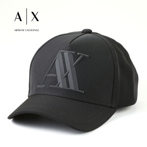 2021春夏モデル[アルマーニエクスチェンジ]【9,800円→8,600円】ARMANI EXCHANGE キャップ（ブラック）セール AX-016 【ブランド シンプル ロゴ 帽子 熱中症対策 スポーツ アウトドア カジュアル ストリート プレゼント 父の日 バレンタイン クリスマス】【あす楽対応】