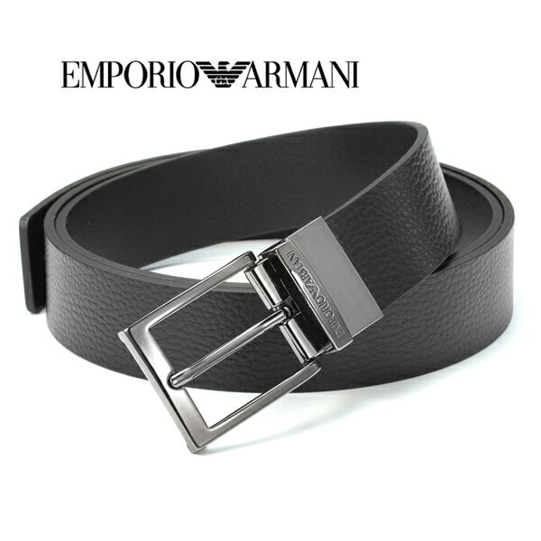 アルマーニ ベルト（メンズ） [レビュー特典][土日祝も発送] エンポリオ・アルマーニ EMPORIO ARMANI リバーシブルベルト（ピンタイプ）EA-257[メンズ ブランドベルト 新作 新生活 お祝い 誕生日 バースデー 贈り物 ギフト 父の日 プレゼント][ラッピング無料]