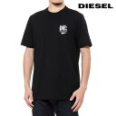 ディーゼル Tシャツ メンズ [レビュー特典][土日祝も発送] ディーゼル【9,800円→7,600円】DIESEL Tシャツ（ブラック）DS-500[ブランド 半袖 ロゴ クルーネック 丸首 メンズ 綿100％ コットン100％ 新作 新生活 お祝い 誕生日 バースデー 贈り物 ギフト 父の日 プレゼント]