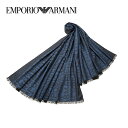 アルマーニ [レビュー特典][土日祝も発送] エンポリオ・アルマーニ EMPORIO ARMANI マフラー（ブルー系）EA-397[メンズ ストール 新作 新生活 お祝い 誕生日 バースデー 贈り物 ギフト 父の日 プレゼント][ラッピング無料]