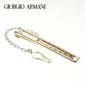 2022春夏モデル[ジョルジオ・アルマーニ]GIORGIO ARMANI チェーン付きタイピン（タイバー ネクタイピン） GA-090 【アルマーニタイピン タイバー ブランド メンズ】[レビュー特典付き プレゼント ギフト 誕生日 バースデー 父の日 バレンタインデー ラッピング無料]