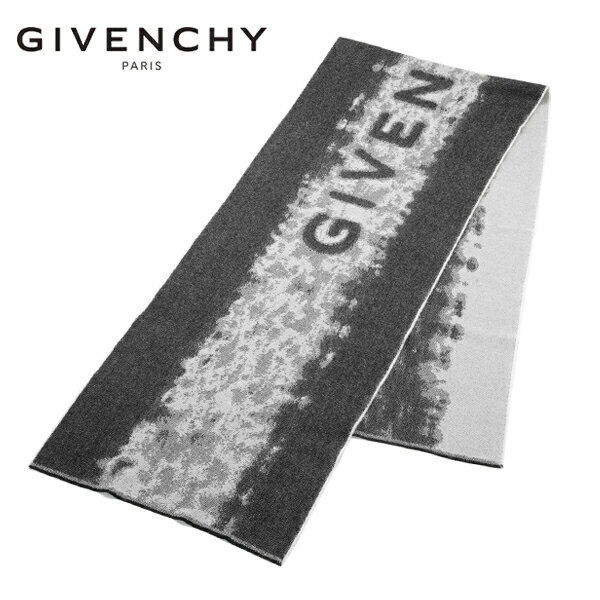 [レビュー特典][土日祝も発送] ジバンシー GIVENCHY ウールマフラー ストール（グレー）GV-014[ジバンシーマフラー ロゴ メンズ レディース ユニセックス 男女共用 新作 新生活 お祝い 誕生日 バースデー 贈り物 ギフト 父の日 プレゼント][ラッピング無料]