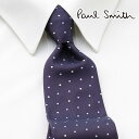 [レビュー特典][土日祝も発送] ポールスミス PAUL SMITH ネクタイ PSJ-721 パープル ドット シルク[ブランドネクタイ メンズ おしゃれ 新作 結婚式 新社会人 新生活 卒業 入社 昇進 お祝い バースデー 贈り物 ギフト 父の日 プレゼント][ラッピング無料]