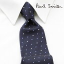 [レビュー特典][土日祝も発送] ポールスミス PAUL SMITH ネクタイ PSJ-722 ネイビー ドット シルク[ブランドネクタイ メンズ おしゃれ 新作 結婚式 新社会人 新生活 卒業 入社 昇進 お祝い バースデー 贈り物 ギフト 父の日 プレゼント][ラッピング無料]