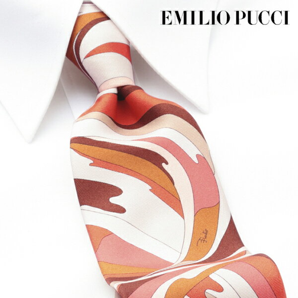 [レビュー特典][土日祝も発送] エミリオプッチ EMILIO PUCCI ネクタイ EMJ-302[ブランドネクタイ メンズ おしゃれ 新作 結婚式 新社会人 新生活 卒業 入社 昇進 お祝い バースデー 贈り物 ギフト 父の日 プレゼント][ラッピング無料]