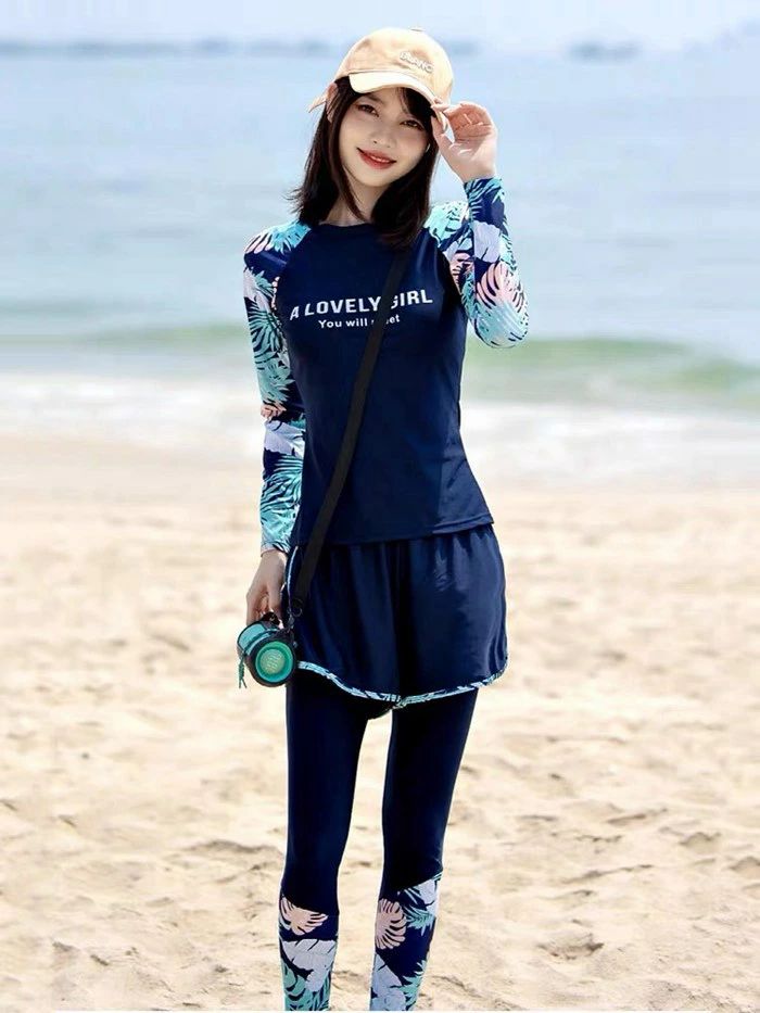 フィットネス 水着 レディース セパレート 体型カバー ショートパンツ ラッシュガード レギンス 3点セット 接触冷感 水陸両用 水着 セパレート UVカット ソフト肌触り スイムウエア