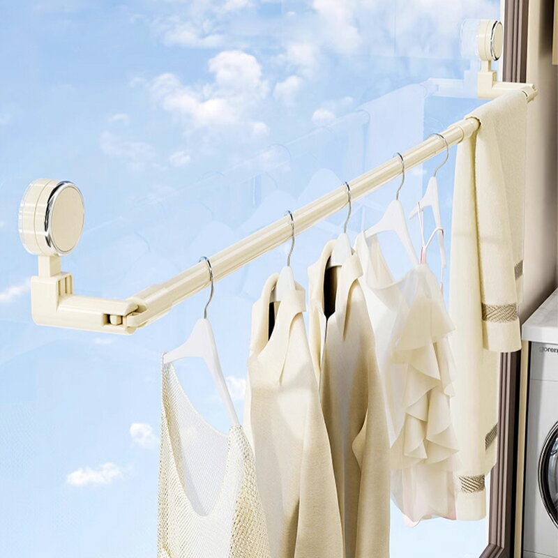 物干しラック 壁掛けハンガー ハンガーラック 折りたたみ式 180度回転 格納式 延長ロッド 収納フック 帽子掛け 洋服掛け コート掛け 省スペース整理整頓 耐...