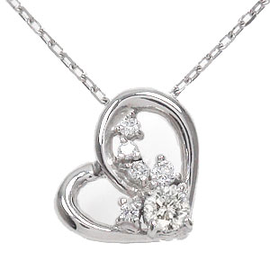 【20%OFFクーポン】ネックレス 流れ星 18金 ダイヤモンド ハート 一粒 4月 誕生石ペンダントトップ シルバーチェーン鎖 チャーム ゴールド GOLD ...