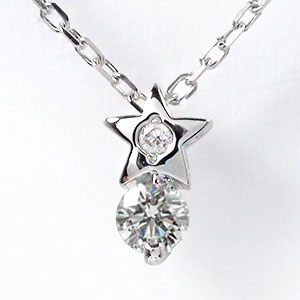ラッピング対応　　※ケース＆ラッピング 無料サービス スター ダイヤモンド　星 ネックレス 10金 ペンダント 受注生産のため、当工房より商品を発送するまで土日祝日を除く、1週間前後お時間をいただいております。※一部商品を除く 自分へのご褒...