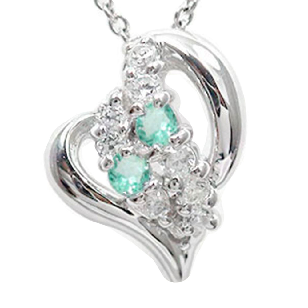 【20%OFFクーポン】ネックレス ハート 流れ星 エメラルド 10金 天の川 スターペンダントトップ シルバーチェーン鎖 オープンハート チャーム ゴールド ...