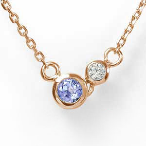 ネックレスタンザナイトしずくシズク...