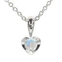 ネックレス 18金 ブルームーンストーン ハート 一粒 k18 18k k18ホワイトゴールド 誕生日 記念日 贈り物 プレゼント ギフト Coeur クール ご卒業・ご就職祝い 6月 誕生石 花以外 彼女 妻 贈り物 2025 送料無料(4)