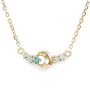 ネックレス ブルートパーズ カラーストーン 10金 月 流星 ペンダント11月 誕生石 送料無料 プレゼント 花以外 彼女 妻 贈り物 2025
