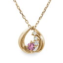 ネックレス 10月 誕生石 ピンクトルマリン 10金 ダイヤモンド カラーストーン プチペンダント送料無料 プレゼント 花以外 彼女 妻 贈り物 2025