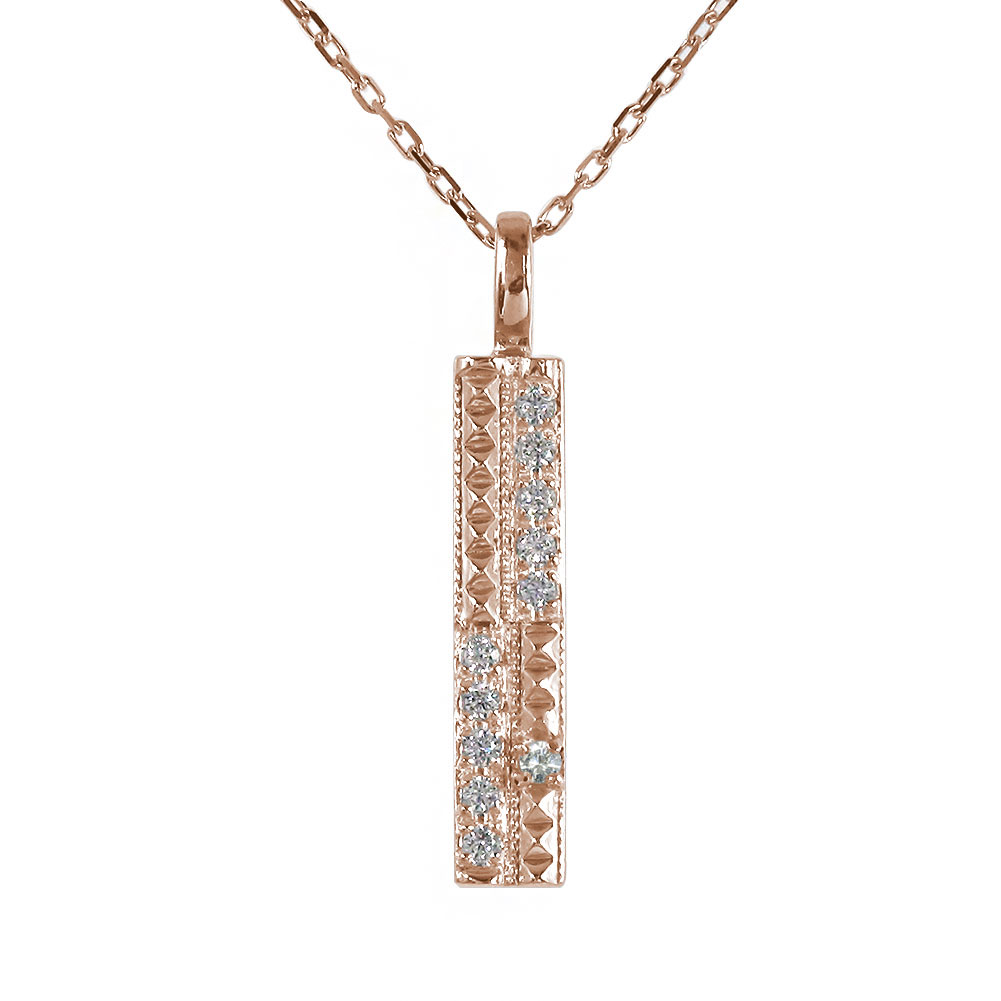 ネックレス ペンダントトップ シルバーチェーン鎖 ダイヤモンド ダブル ライン 18金 k18 18k ダイヤモンド カラーストーン ペンダントトップ シルバー...