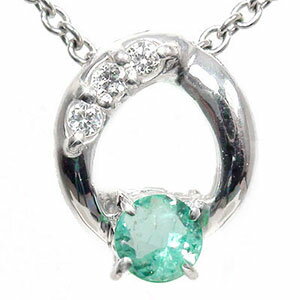 【10%OFFクーポン】ネックレス エメラルド 絆 5月 誕生石 チャーム ハグ 10金 ホワイト ペンダントトップ シルバーチェーン鎖 きずな ゴールド GO...