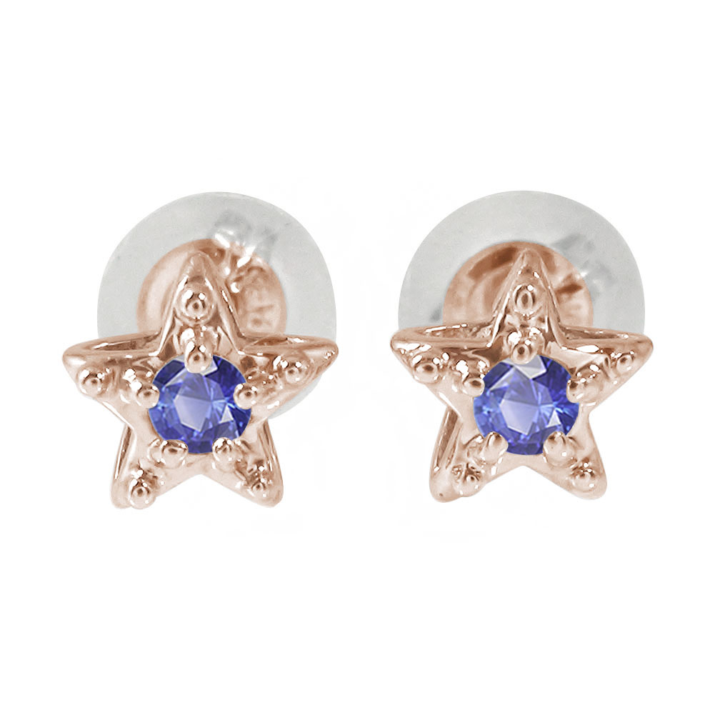 【20%OFFクーポン】ピアス スター 星 18金 サファイア 9月 誕生石 クリスマス プレゼント Xmas 花以外 彼女 妻 贈り物 2025