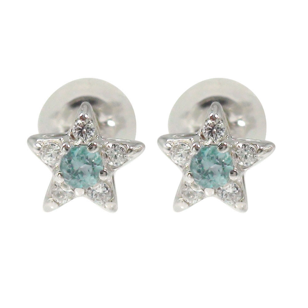 【20%OFFクーポン】ピアス プラチナ ブルートパーズ スター 星 11月 誕生石 クリスマス プレゼント Xmas 花以外 彼女 妻 贈り物 2025