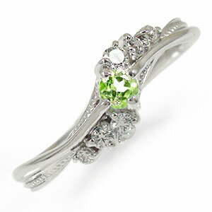 リング ピンキーリング ペリドット 指輪 8月 誕生石 絆 18金送料無料 プレゼント 花以外 彼女 妻 贈り物 2025