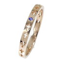 リング クロスエタニティーリング サファイア 18金 ピンキーリング 結婚指輪 マリッジリング9月 誕生石 送料無料 父の日 プレゼント 花以外 彼女 妻 贈り...