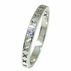 【20%OFFクーポン】リング タンザナイト プラチナ 12月 誕生石 一粒石 エタニティ 指輪 キス kiss ××× ピンキー送料無料 クリスマス プレゼン...