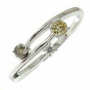 リング 流れ星 ブラウン・イエロー・ホワイトダイヤモンド 18金 指輪 ルメート ピンキー 4月 誕生石 送料無料 バレンタインデー 花以外 彼女 妻 贈り物 2026