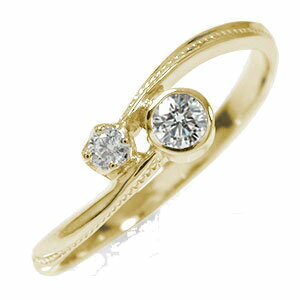 リング 満月 10金 誕生石 ピンキーリング ダイヤモンド クール 結婚指輪 婚約指輪 エンゲージリング 母の日 花以外 彼女 妻 贈り物 2024 送料無料