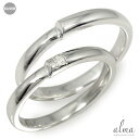 【楽天ファッションザセール 10%OFF】リング ペアリング マリッジリング ダイヤモンド 2本セット 1silver シルバー925 スターリングシルバー 指...