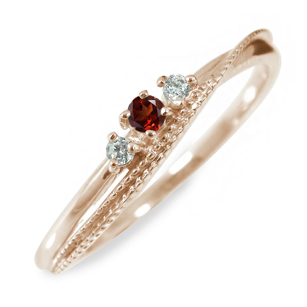 【15%OFF早割クーポン】リング ガーネット 1月 誕生石 18金 指輪送料無料 クリスマス プレゼント Xmas 花以外 彼女 妻 贈り物 2025