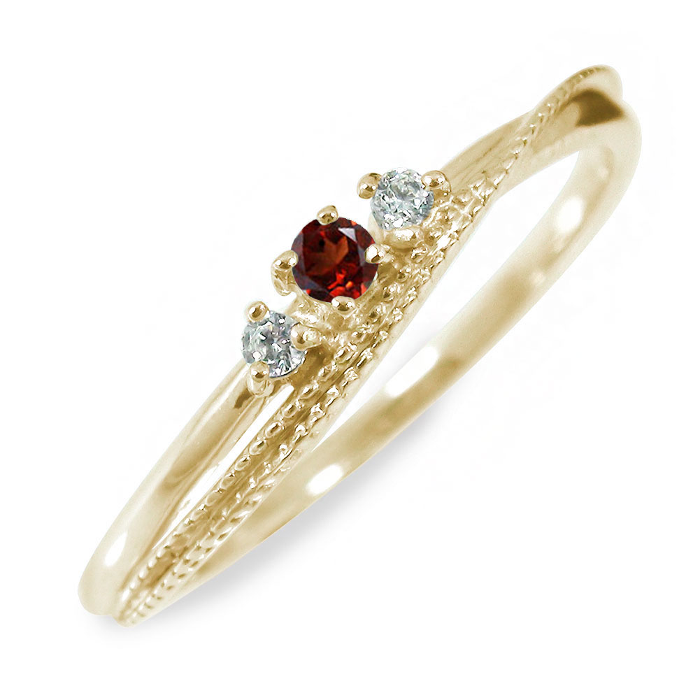 【15%OFF早割クーポン】リング ガーネット 1月 誕生石 指輪 10金送料無料 クリスマス プレゼント Xmas 花以外 彼女 妻 贈り物 2025
