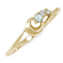 リング 流れ星 10金 アクアマリン ダイヤモンド 指輪 3月 誕生石 ピンキーリング送料無料 プレゼント 花以外 彼女 妻 贈り物 2025