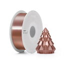Bambu Lab シルク+ PLA 3Dプリンターフィラメント 1.75mm 高光沢仕上げ 強化層間接着 AMS対応 再利用可能スプール付き 1KG、ローズゴ...