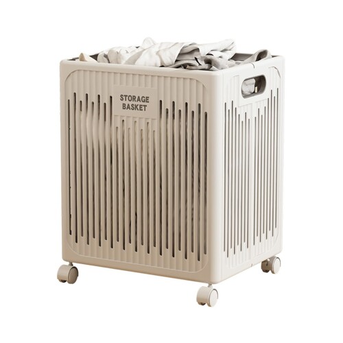 Vixplorn ランドリーバスケット 折りたたみ 洗濯カゴ 洗濯物収納 汚れた衣類収納バスケット トイレ バスルーム 寝室 脱衣所 リビング 大容量 軽量 持ち運びに便利 折りたたみ式デザイン