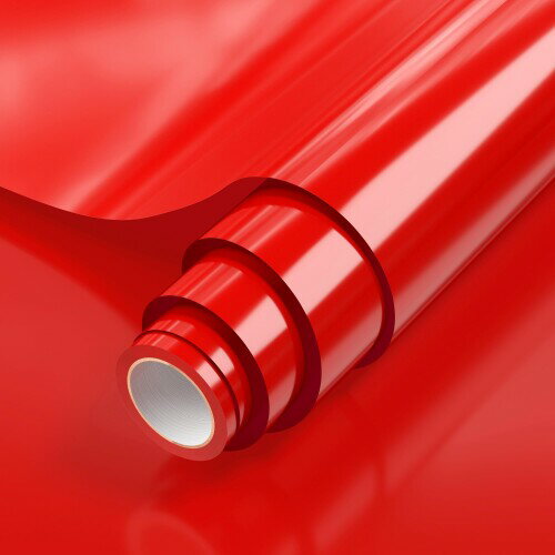 JAVIGA アイロンプリントシート 熱転写ラバーシート 赤 熱転写シート アイロンプリントロール布 綿 DIY..