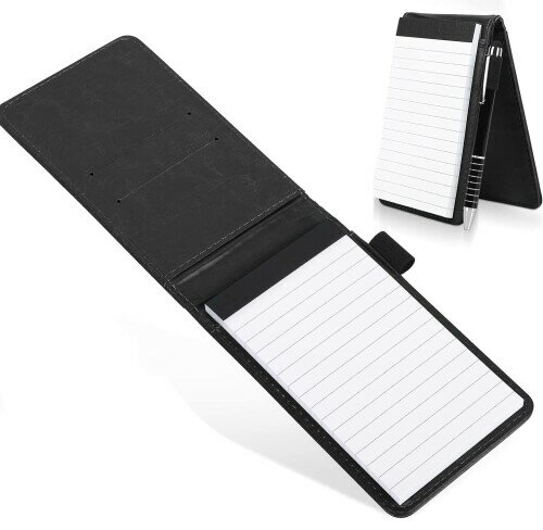 Iwamatu メモ帳 メモカバー a7 ノートカバー すぐメモ 縦型 薄い メモ用紙 ペンホルダー付き
