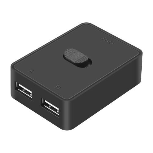 CERRXIAN USB2.0スイッチセレクター USB KVMスイッチャアダプタ 双方向USB共有スイッチ 2 in 1 Out/ 1 in 2 Out USB切替器 2台のコンピュータ共有 キーボード マウス スキャナ プリンタ