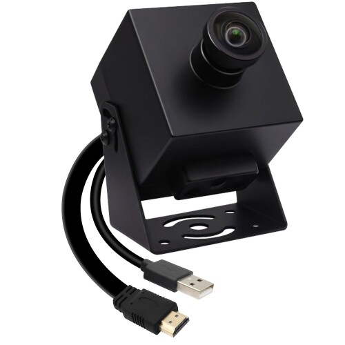 HDMI USB カメラ Rabbitroom 4K UHD 30FPS Webカメラ USB2.0/HDMI同時出力 100°広角 H.264 2倍デジタルズーム ウェブカメラ パソコンカメラ PCカメラ ストリーミング ウェブカム USBプラグ&プレイ ビデオ会