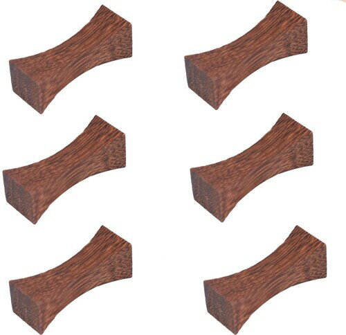 Rzilmer 箸置き 6個セット 箸枕 木製箸置 おしゃれなカトラリーホルダー 箸置き(ナチュラルウッド)