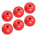 METALLIXITY ネジ付きボールノブ(30mm/1.18インチ)6個セット M8メススレッド付き プラスチック製ラウンド操作ボールハンドル - 機械ハンド...
