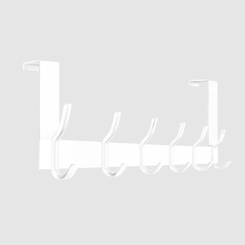 Anjuer ドアハンガー ドア掛けフック 扉フック 6連フック（丸型） ウォールハンガー 収納フック 帽子掛..