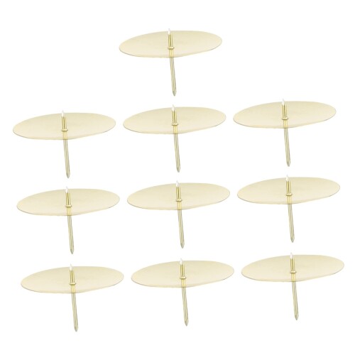 NUOLUX キャンドルスタンド 燭台 蝋燭立て 10個 キャンドルホルダー キャンドル用品 キャンドルホルダートレイ 飾り道具 ピラーキャンドルプレート 花輪キャンドル固定ツール 金属