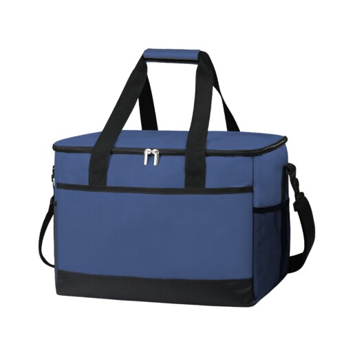 保温保冷 断熱素材 お弁当袋 メンズ レディース 折りたたみ式 軽量 おしゃれ 弁当箱対応 オックスフォード布 アウトドア ピクニック (ブルー, 35L)