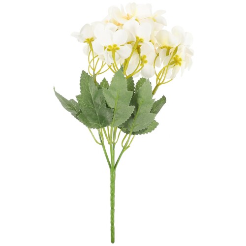 OUNONA 造花 ベゴニア フラワー 26Cm ホワイト フェイクフラワー インテリア 装飾 ウェディング リアル..