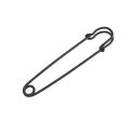 Wuuycoky 黒100mm長大安全ピン安全ブランケットピン10個