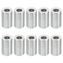 PATIKIL M5アルミスペーサー 10個セット メタルスペーサー アルミニウム製 内径5.2mm×外径10mm×長さ16mm 1/5