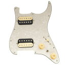 Musiclily Pro SE ST-HH-OMHA 配線済みピックガードアルニコ5ハムバッカーとミニトグルスイッチ セットストラトエレキギター用 4プライ ...