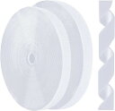 面ファスナー 両面テープ付き 超強力マジック貼付テープ 粘着力強い 防水 耐熱 DIY用 網戸用 車用 業務用 工業用 オスメス ホワイト25mm*5m