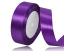25mm パープル リボーン22 Mロングリボンプレゼントラッピングリボーン結婚飾り花束リボン誕生日パーティー手芸制作